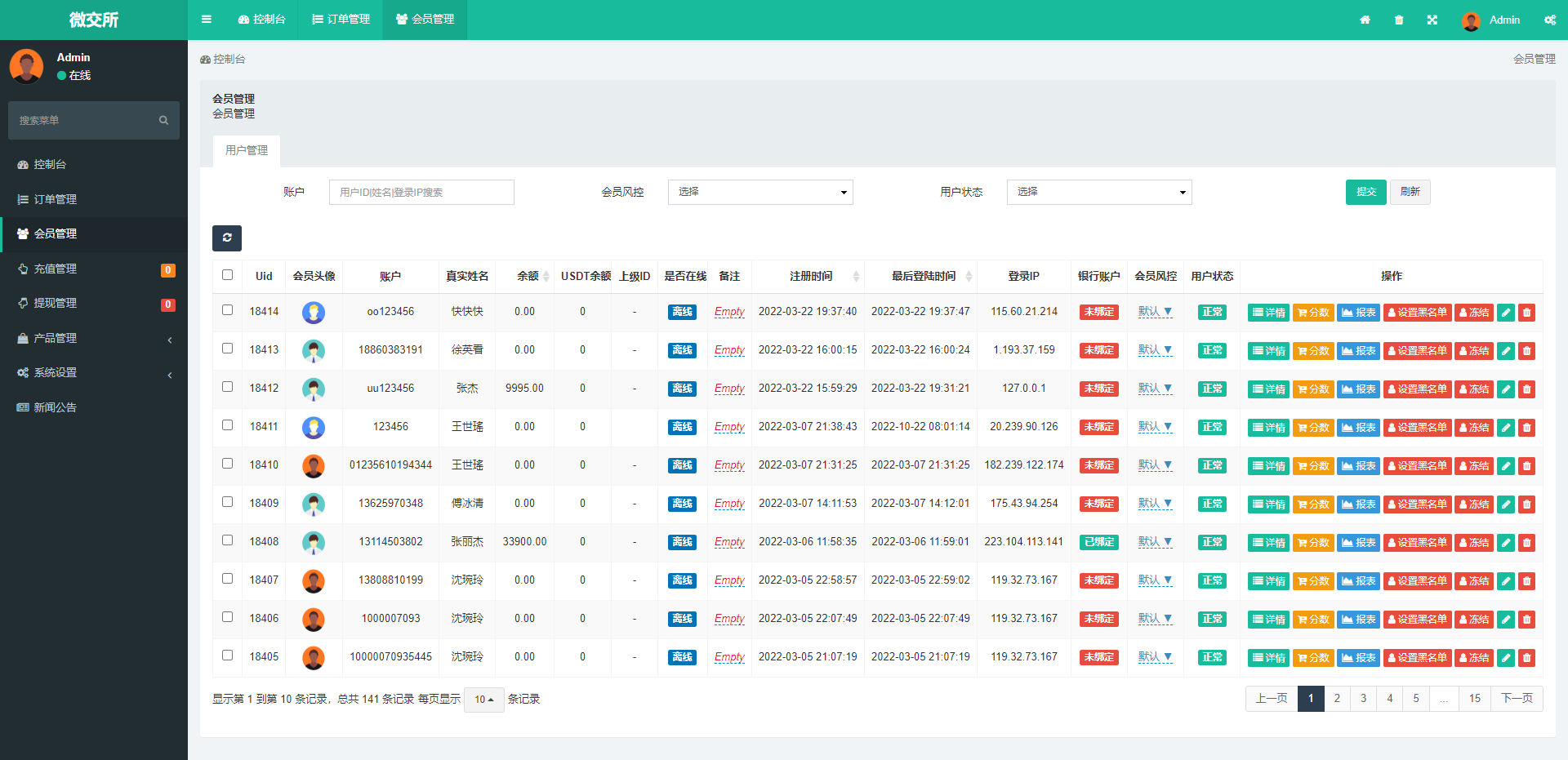 图片[15]-全新K线正常/fastadmin框架双语言外汇系统/微盘系统仿交易所/USDT支付-清风源码网