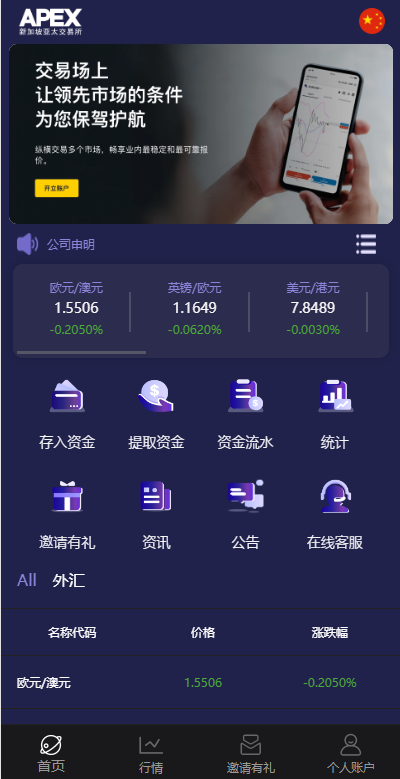 新UI多语言微盘外汇系统/时间盘微盘源码-清风源码网